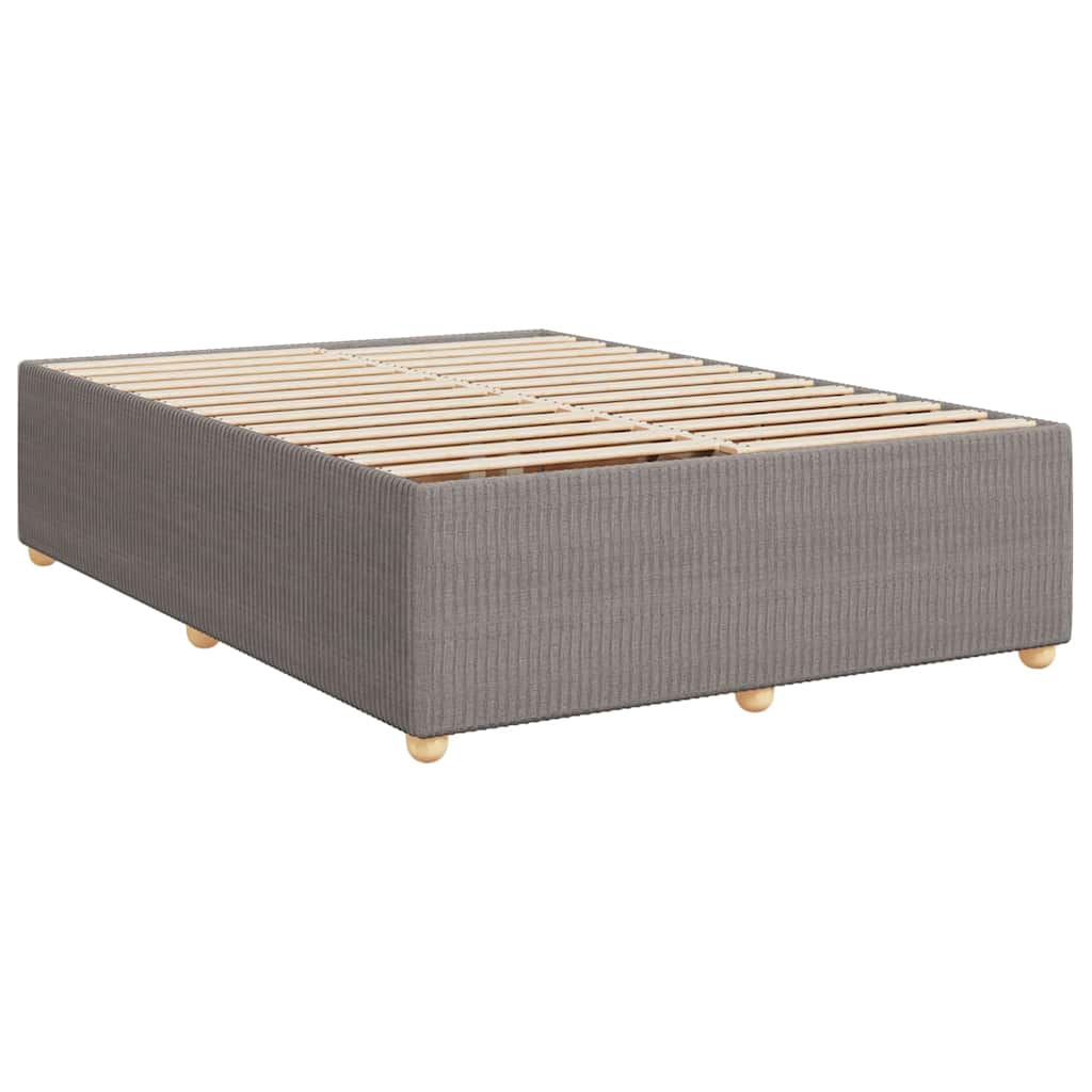 Giroletto a Molle con Materasso Tortora 140x190 cm in Tessuto | homemem39