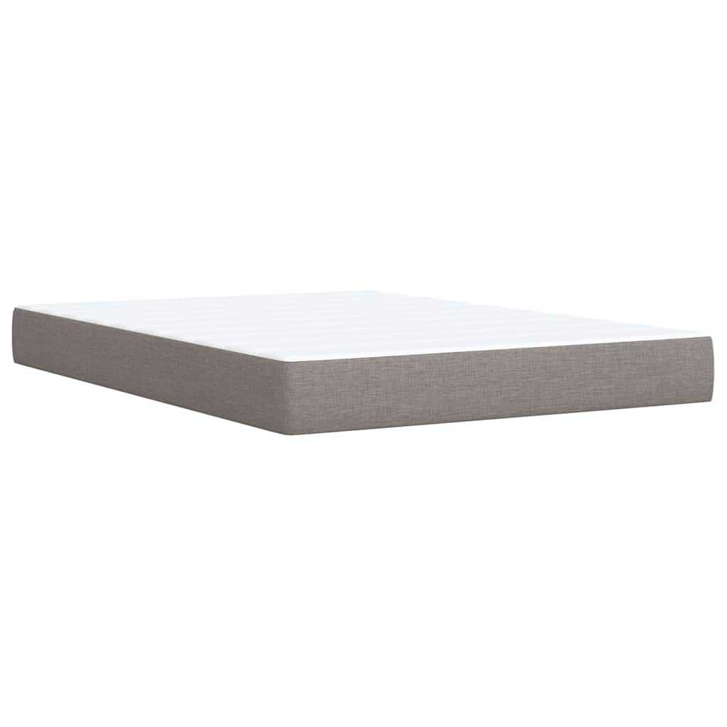 Giroletto a Molle con Materasso Tortora 140x190 cm in Tessuto | homemem39