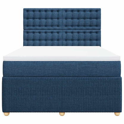 Giroletto a Molle con Materasso Blu 140x190 cm in Tessuto | homemem39