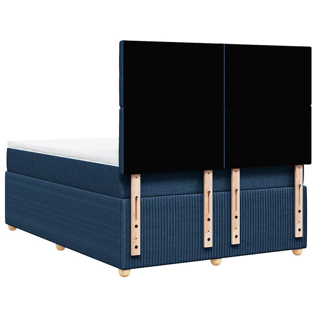 Giroletto a Molle con Materasso Blu 140x190 cm in Tessuto | homemem39