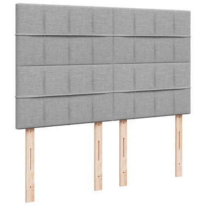 Giroletto a Molle con Materasso Grigio Chiaro 140x200cm Tessuto | homemem39