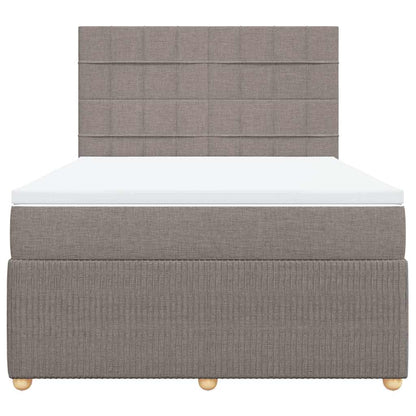 Giroletto a Molle con Materasso Tortora 140x200 cm in Tessuto | homemem39