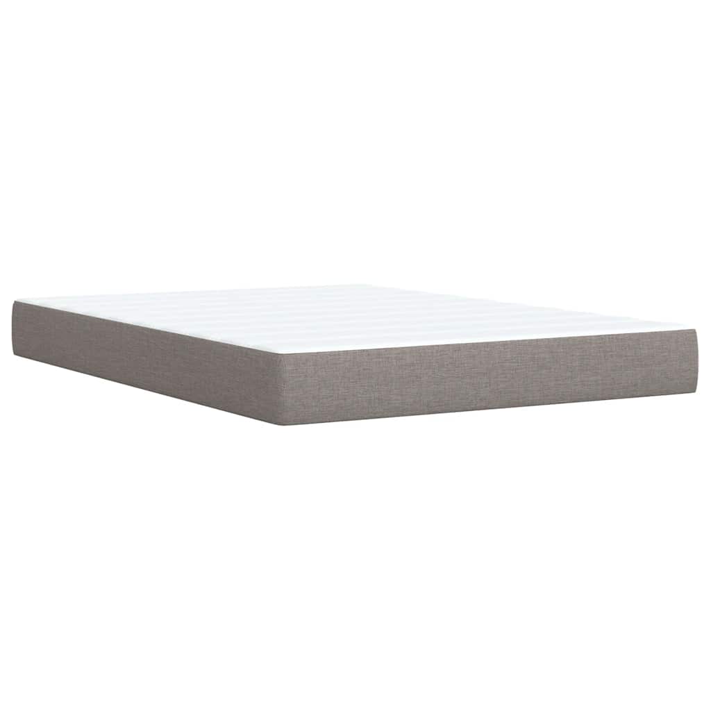 Giroletto a Molle con Materasso Tortora 140x200 cm in Tessuto | homemem39
