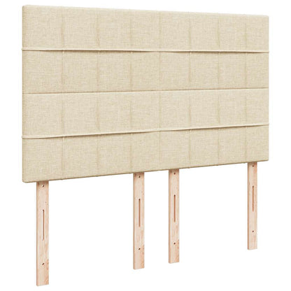 Giroletto a Molle con Materasso Crema 140x200 cm in Tessuto | homemem39