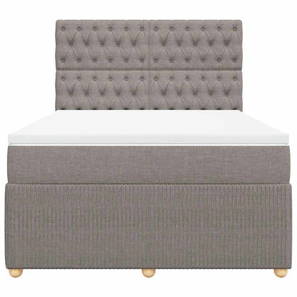 Giroletto a Molle con Materasso Tortora 140x200 cm in Tessuto | homemem39
