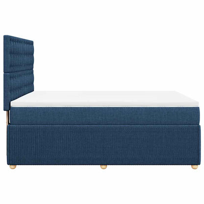 Giroletto a Molle con Materasso Blu 140x200 cm in Tessuto | homemem39