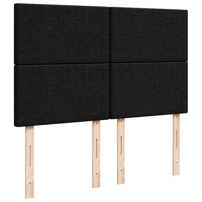 Giroletto a Molle con Materasso Nero 160x200 cm in Tessuto | homemem39