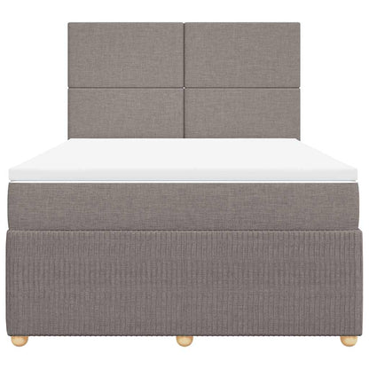 Giroletto a Molle con Materasso Tortora 160x200 cm in Tessuto | homemem39
