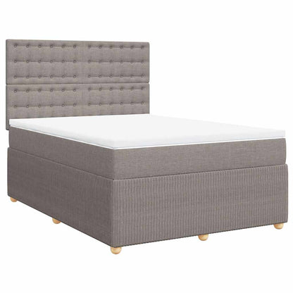 Giroletto a Molle con Materasso Tortora 160x200 cm in Tessuto | homemem39