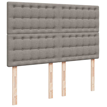 Giroletto a Molle con Materasso Tortora 160x200 cm in Tessuto | homemem39