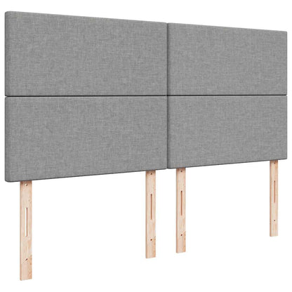 Giroletto a Molle con Materasso Grigio Chiaro180x200 cm Tessuto - homemem39