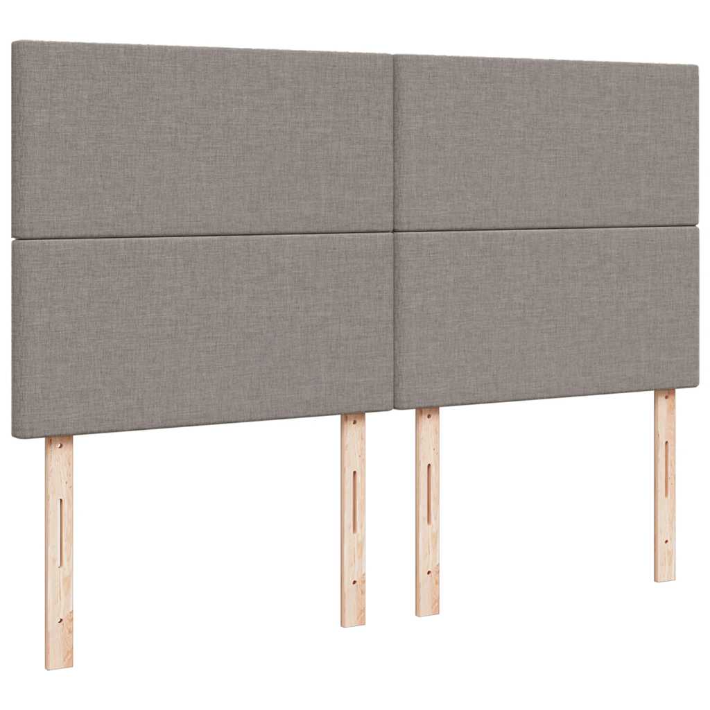 Giroletto a Molle con Materasso Tortora 180x200 cm in Tessuto