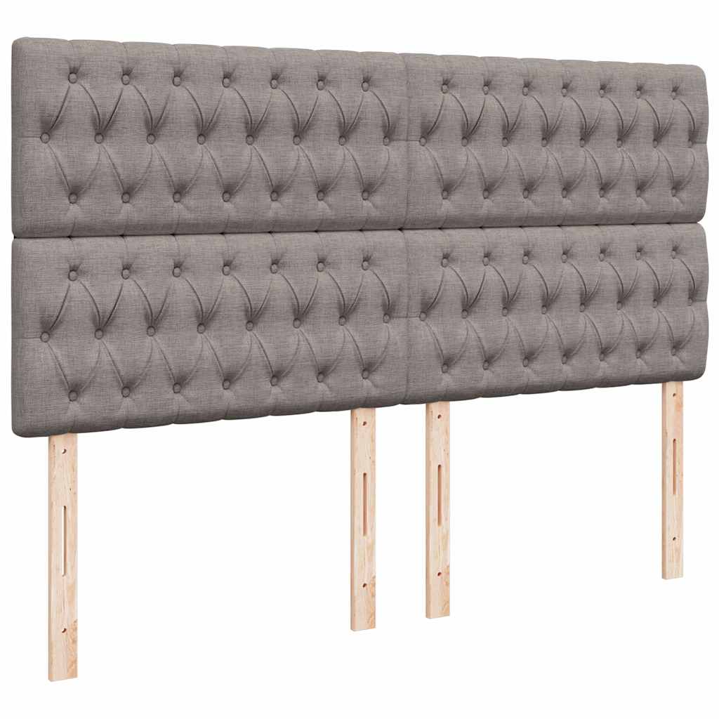 Giroletto a Molle con Materasso Tortora 180x200 cm in Tessuto