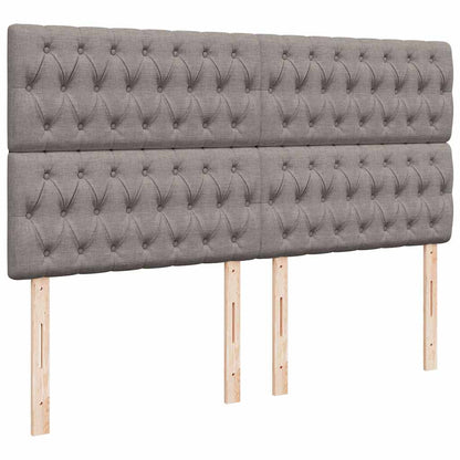 Giroletto a Molle con Materasso Tortora 180x200 cm in Tessuto
