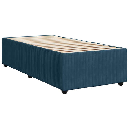 Giroletto a Molle con Materasso Blu 80x200 cm in Velluto | homemem39