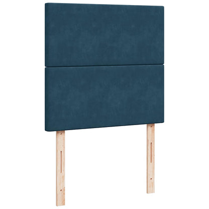 Giroletto a Molle con Materasso Blu 90x190 cm in Velluto | homemem39