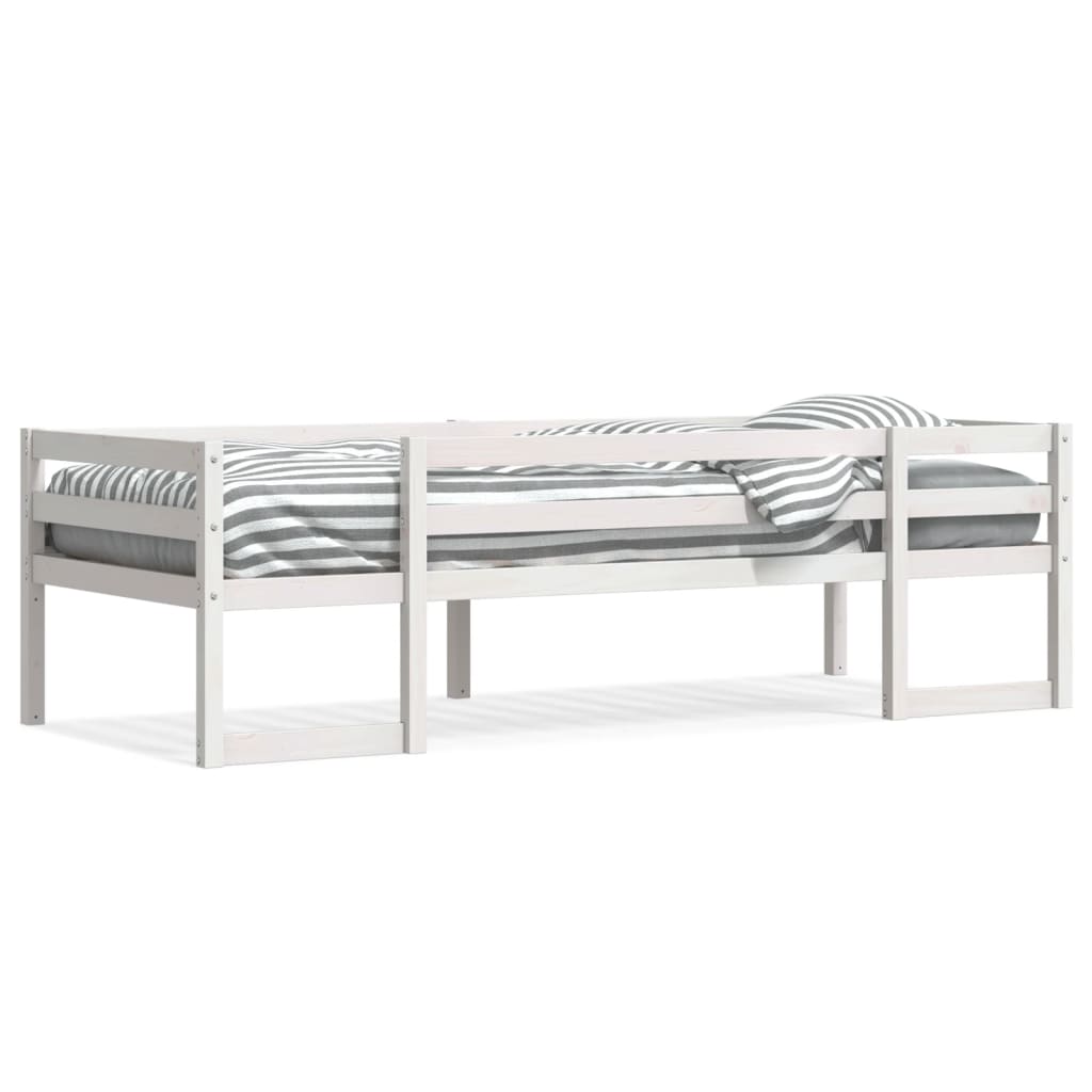 Giroletto per Bambini Bianco 90x200cm in Legno Massello di Pino | homemem39