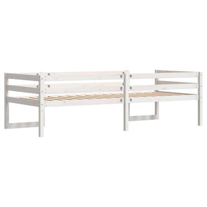 Giroletto per Bambini Bianco 90x200cm in Legno Massello di Pino - homemem39