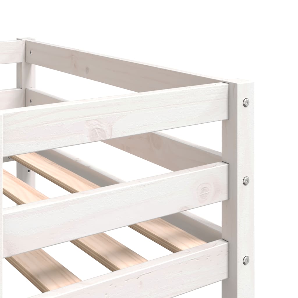 Giroletto per Bambini Bianco 90x200cm in Legno Massello di Pino | homemem39