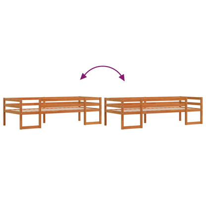 Giroletto per Bambini Marrone Cera 90x190cm Legno Massello Pino | homemem39