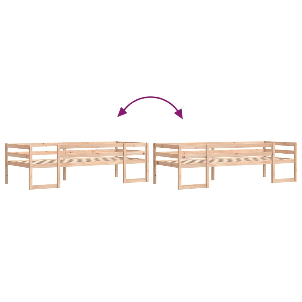 Giroletto per Bambini 75x190 cm in Legno Massello di Pino | homemem39