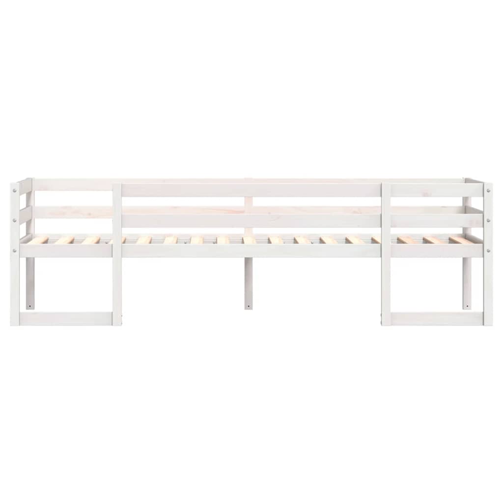 Giroletto per Bambini Bianco 75x190cm in Legno Massello di Pino | homemem39