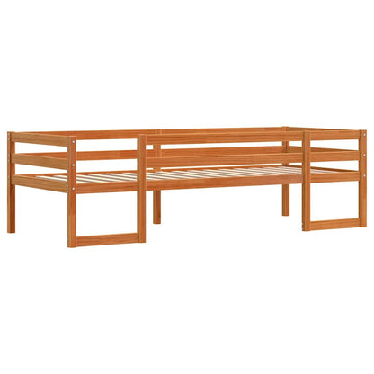Giroletto Bambini Marrone Cera 75x190 cm Legno Massello di Pino - homemem39
