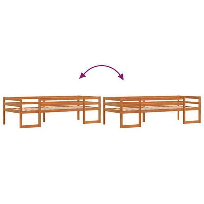 Giroletto Bambini Marrone Cera 75x190 cm Legno Massello di Pino - homemem39