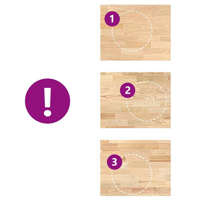 Piano di Lavoro Cucina 80x63,5x2,7 cm Legno Massello Rovere | homemem39