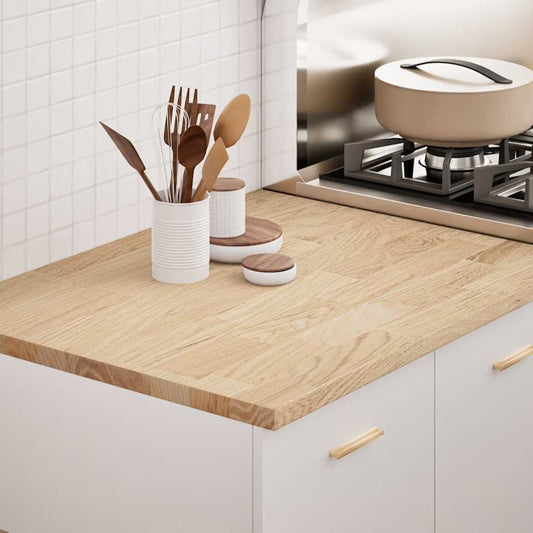 Piano di Lavoro Cucina 80x63,5x2,7 cm Legno Massello Rovere | homemem39