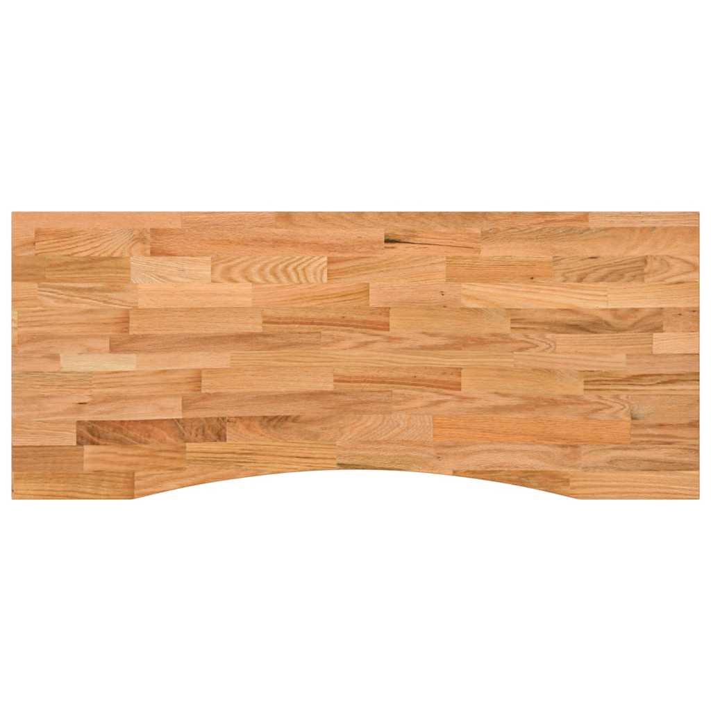 Piano Scrivania Marrone Chiaro 120x50x2,5 cm in Rovere Massello