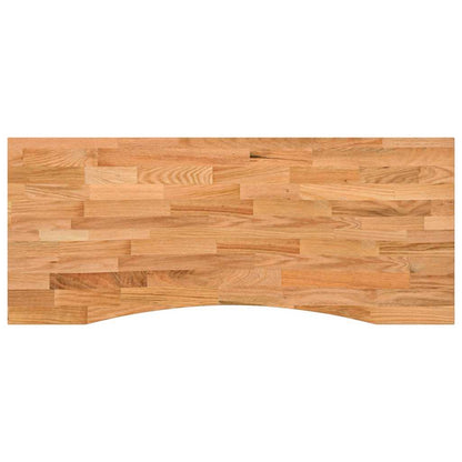 Piano Scrivania Marrone Chiaro 120x50x2,5 cm in Rovere Massello