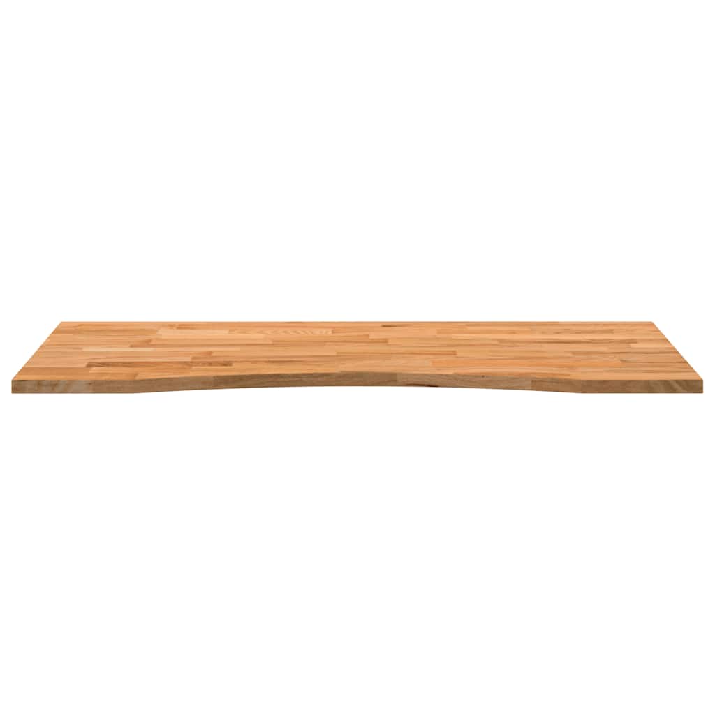 Piano Scrivania Marrone Chiaro 120x50x2,5 cm in Rovere Massello