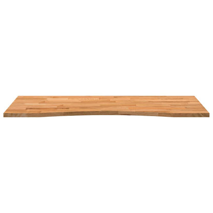 Piano Scrivania Marrone Chiaro 120x50x2,5 cm in Rovere Massello