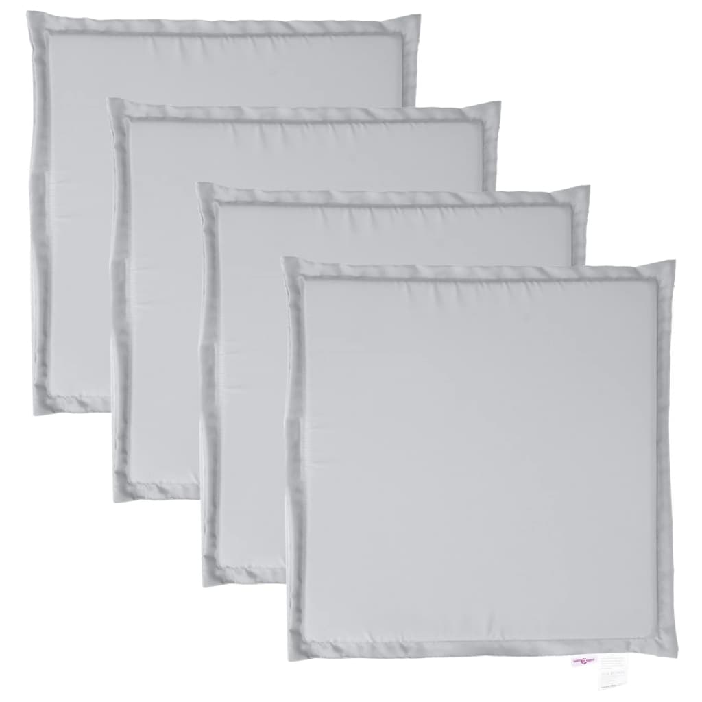 Imbottitura per Seduta Giardino 4pz Grigio Chiaro 45x45x2 cm | homemem39