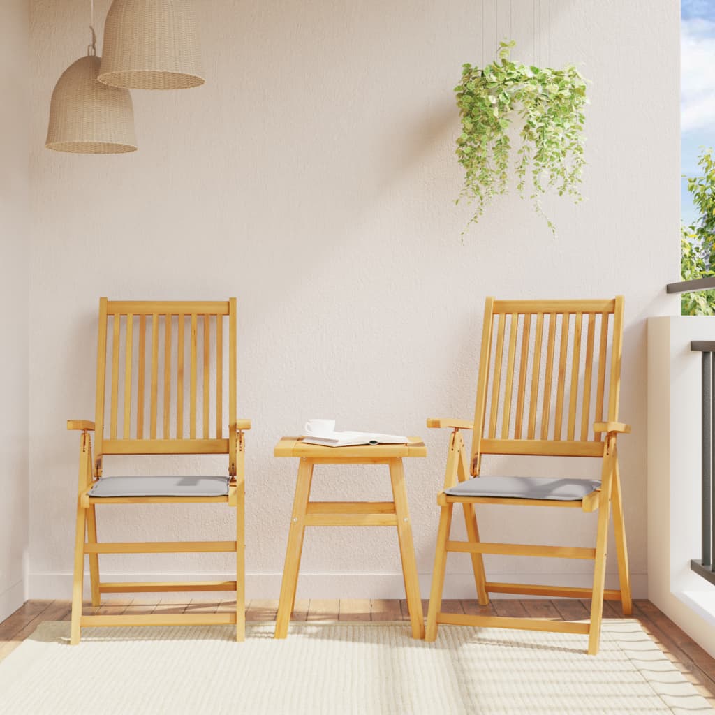 Imbottitura per Seduta Giardino 4pz Grigio Chiaro 45x45x2 cm | homemem39