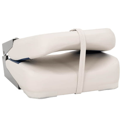 Sedile pieghevole per barca 1 set Blu e Bianco 41x36x48 cm | homemem39