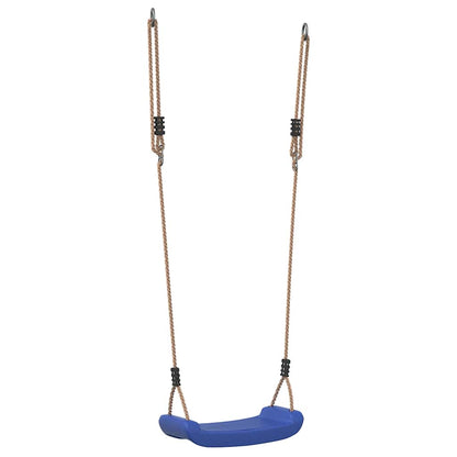 Seggiolino da Altalena per Bambini Singolo Corda Regolabile Blu - homemem39