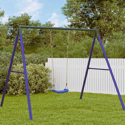 Seggiolino da Altalena per Bambini Singolo Corda Regolabile Blu - homemem39