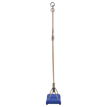 Seggiolino da Altalena per Bambini Singolo Corda Regolabile Blu - homemem39