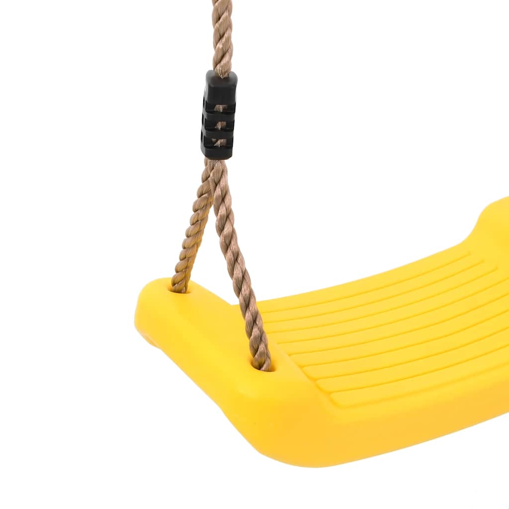 Seggiolino Altalena per Bambini Singolo Corda Regolabile Giallo - homemem39
