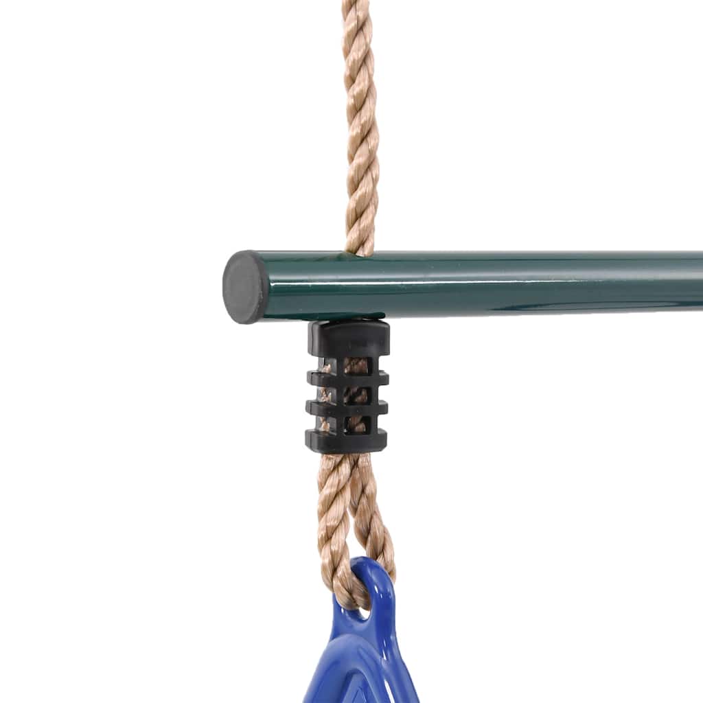 Barra Trapezio con Anelli per Bambini Blu e Verde in Acciaio | homemem39