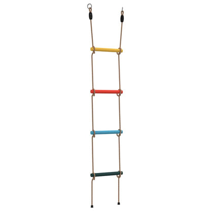 Scala di Corda per Bambini con 4 Pioli Multicolore - homemem39