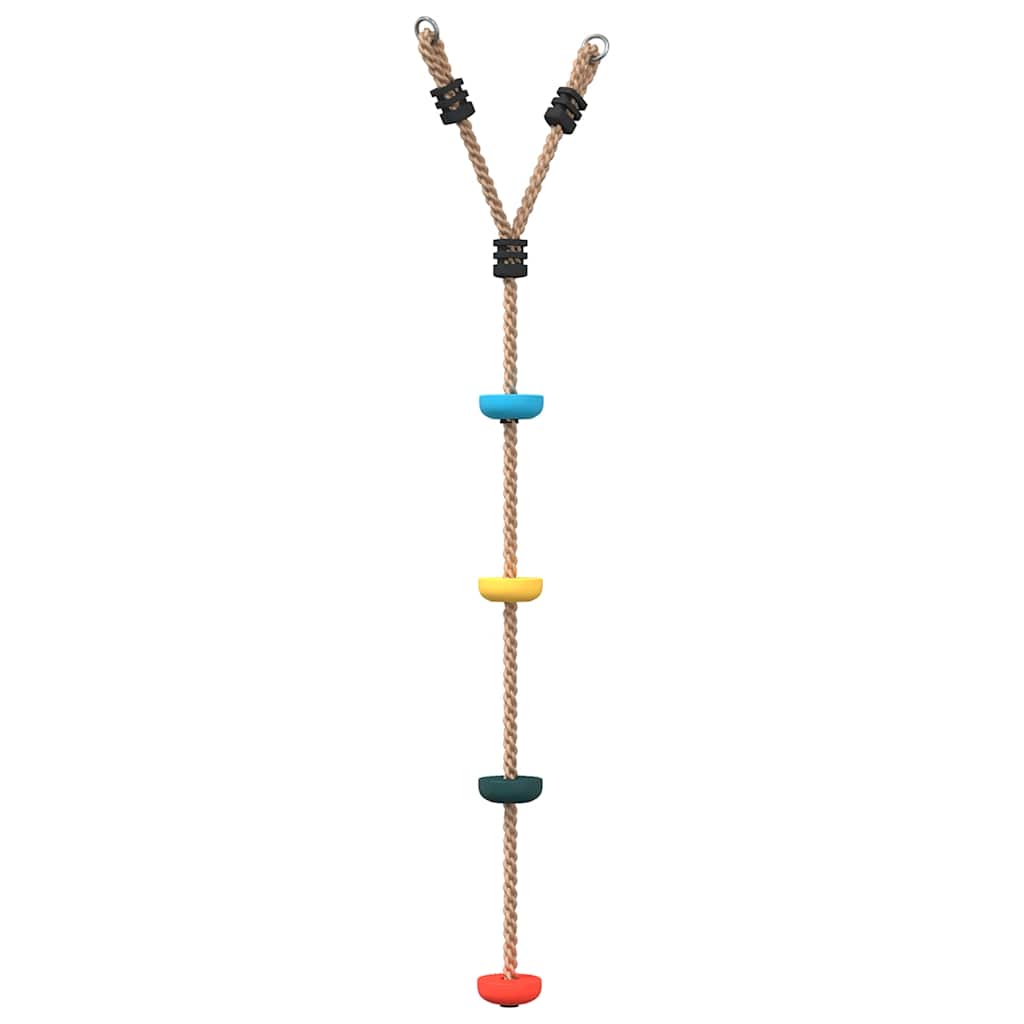 Altalena con Corda a Disco per Bambini con 4 Pioli Multicolore - homemem39