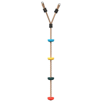 Altalena con Corda a Disco per Bambini con 4 Pioli Multicolore - homemem39