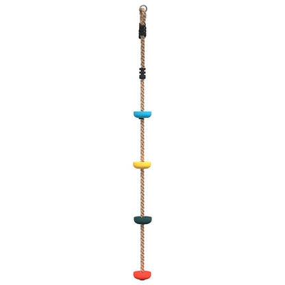 Altalena con Corda a Disco per Bambini con 4 Pioli Multicolore - homemem39