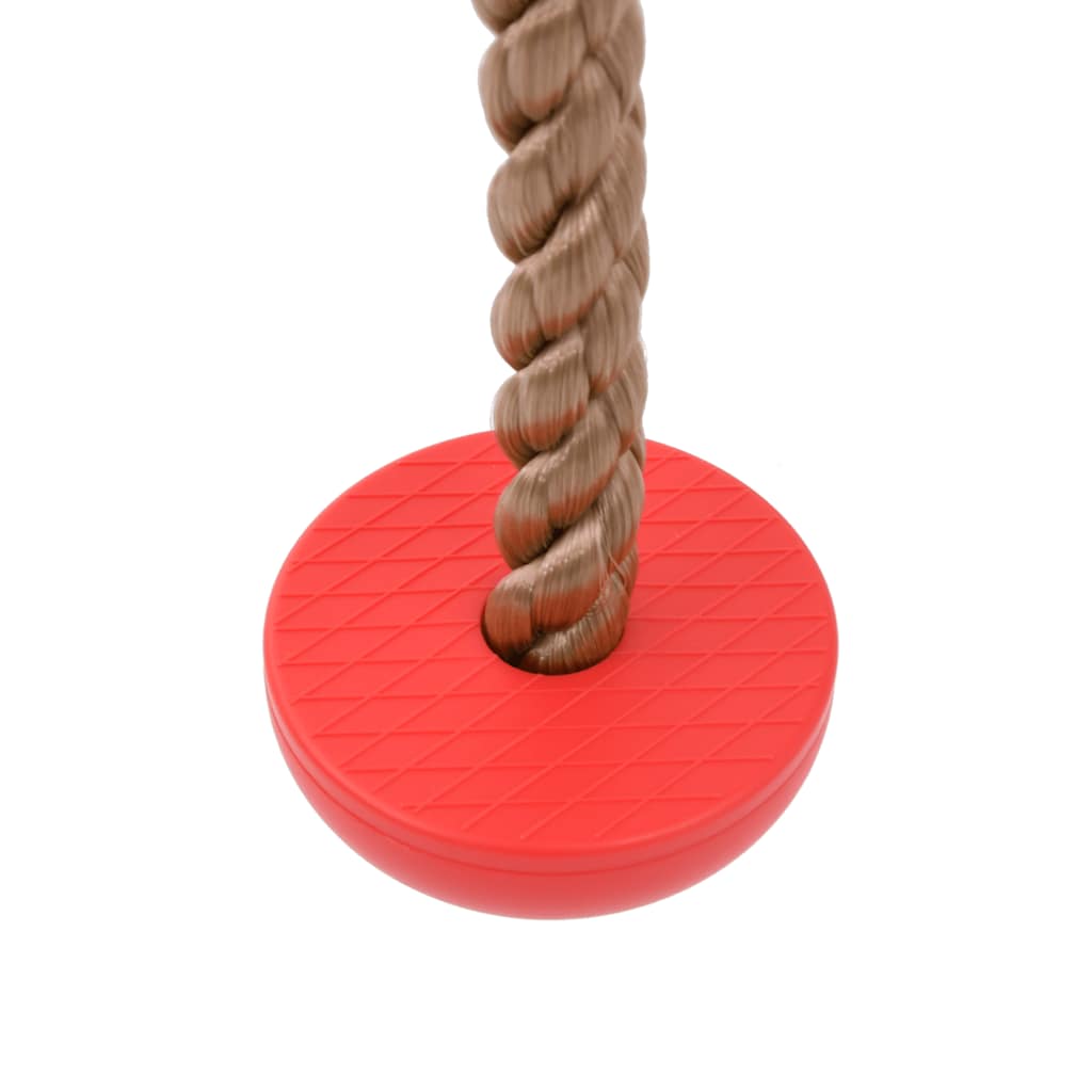 Altalena con Corda a Disco per Bambini con 4 Pioli Multicolore - homemem39