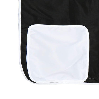 Letto a Castello con Scivolo e Tende Bianco e Nero 90x200 cm