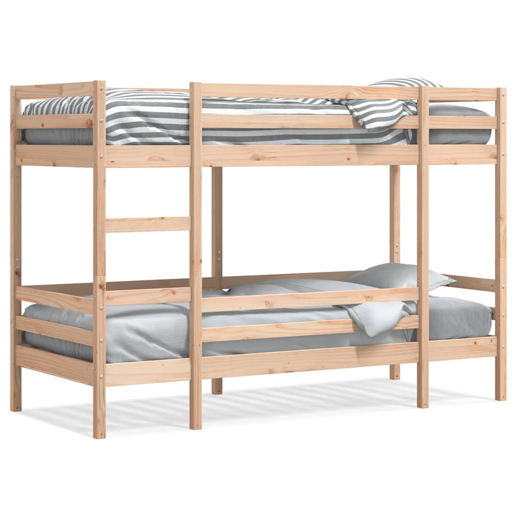 Letto a Castello 80x200 cm in Legno Massello di Pino | homemem39