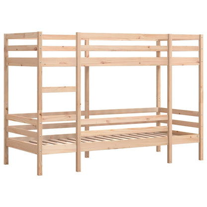 Letto a Castello 80x200 cm in Legno Massello di Pino | homemem39